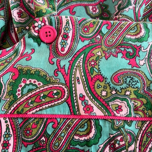 Hartstrings paisley corduroy dress patch pockets 6x - Picture 5 of 6
